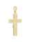 Крест прямой из желтого золота