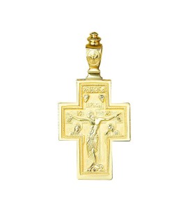 Крест 03210 из желтого золота
