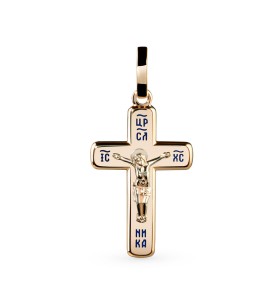 Крест из красного золота 03370-01
