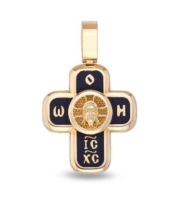 Крест из желтого золота 03376