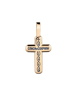 Крест из красного золота 03377-00