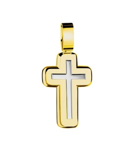 Крест из желтого золота 03377-05