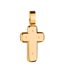 Крест из красного золота 03377-05