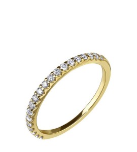 Кольцо из желтого золота с бриллиантами 01292