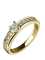 Кольцо "Юность" из желтого золота с бриллиантами